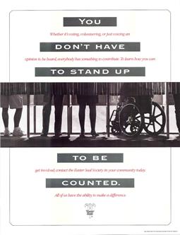 ADA Be Counted 1990 poster