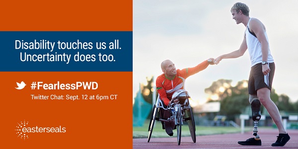 #FearlessPWD Twitter Chat Sept 12 at 6pm