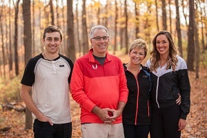 Scott and Kelly Rider with two of their three children