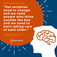Our societies need to change, and we need people who think outside the box and we need to start taking care of each other.