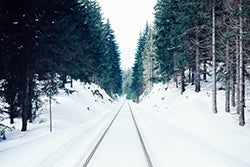 A landscape of snow