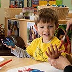 Photo of Child from CDC handpainting