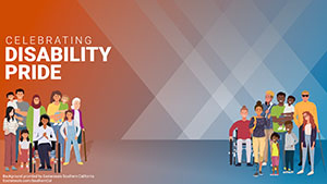 DisabilityPride red and blue eBackground