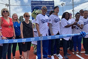 Dodgers Dreamfield Fontana Grand Opening Ribbon Cutting