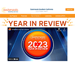 Image of Impact Report Year-in-Review page with video thumbnail.