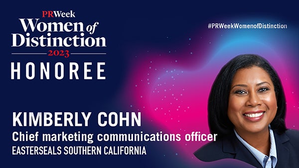 Photo of Kimberly Cohn PR Week Women of Distinction 2023 Honoree