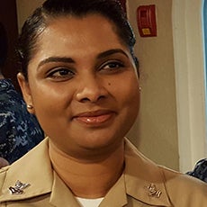 Photo of Sanjeeta T, a Bob Hope Veterans Support Program client