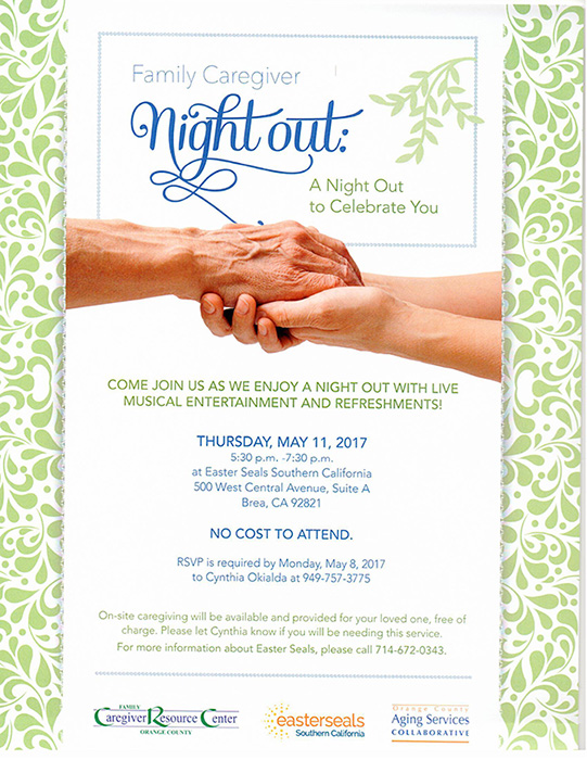 Seniors_Family Caregiver Night Out Flyer
