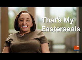 Nicole Evens face next to the words That's My Easterseals in Highlight Image