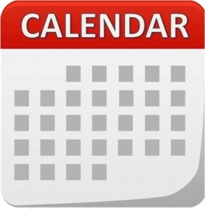 Calendar of events with logo