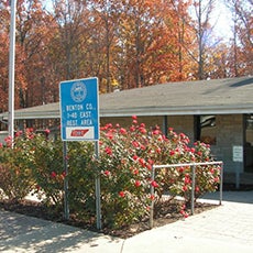 Front of Benton rest area facility