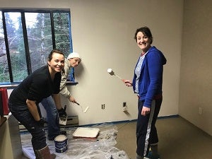 Harbor Covenant Church Volunteers painting