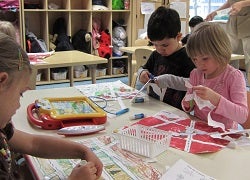 Children Art at Table